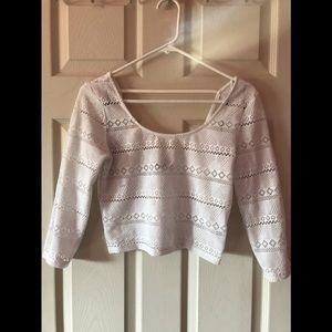 Forever 21 White Crop Top